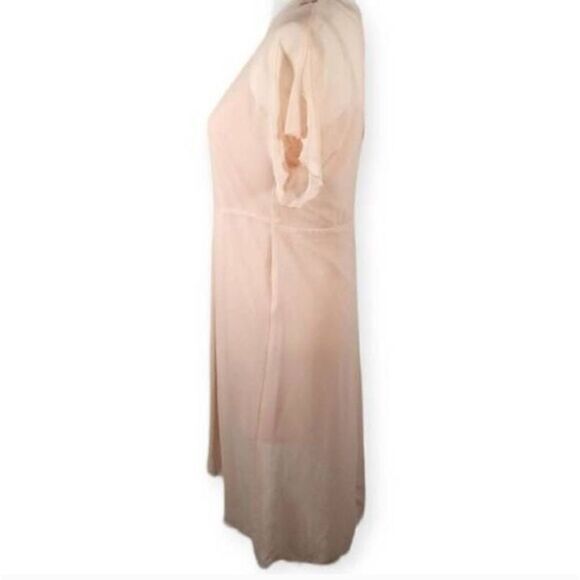ZARA WOMAN LT.PINK CAMI DRESS WITH SHEER DRESS SZ.S EUC. - Picture 5 of 8